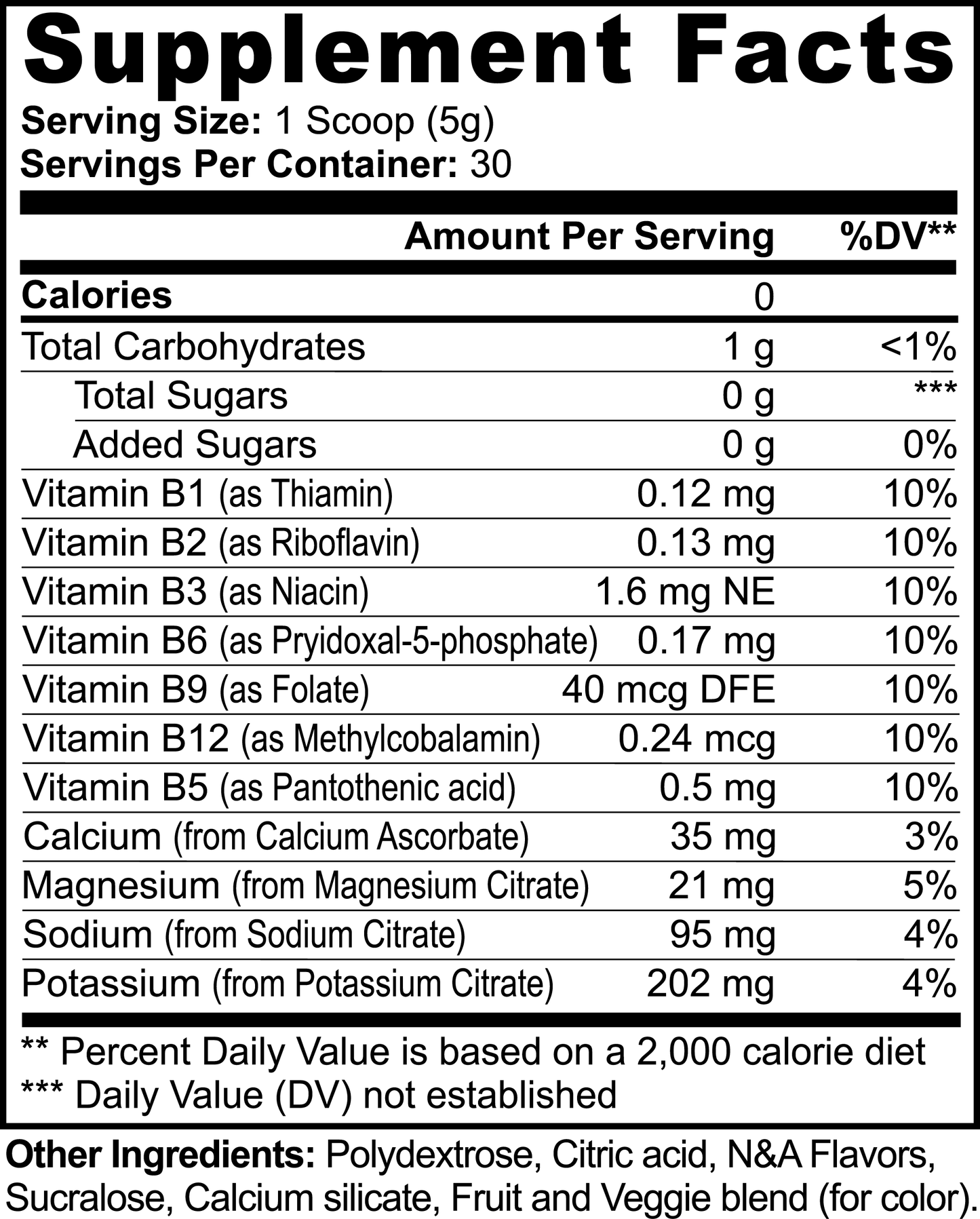 ELECTROLYTES  (HYDRATION MIX)