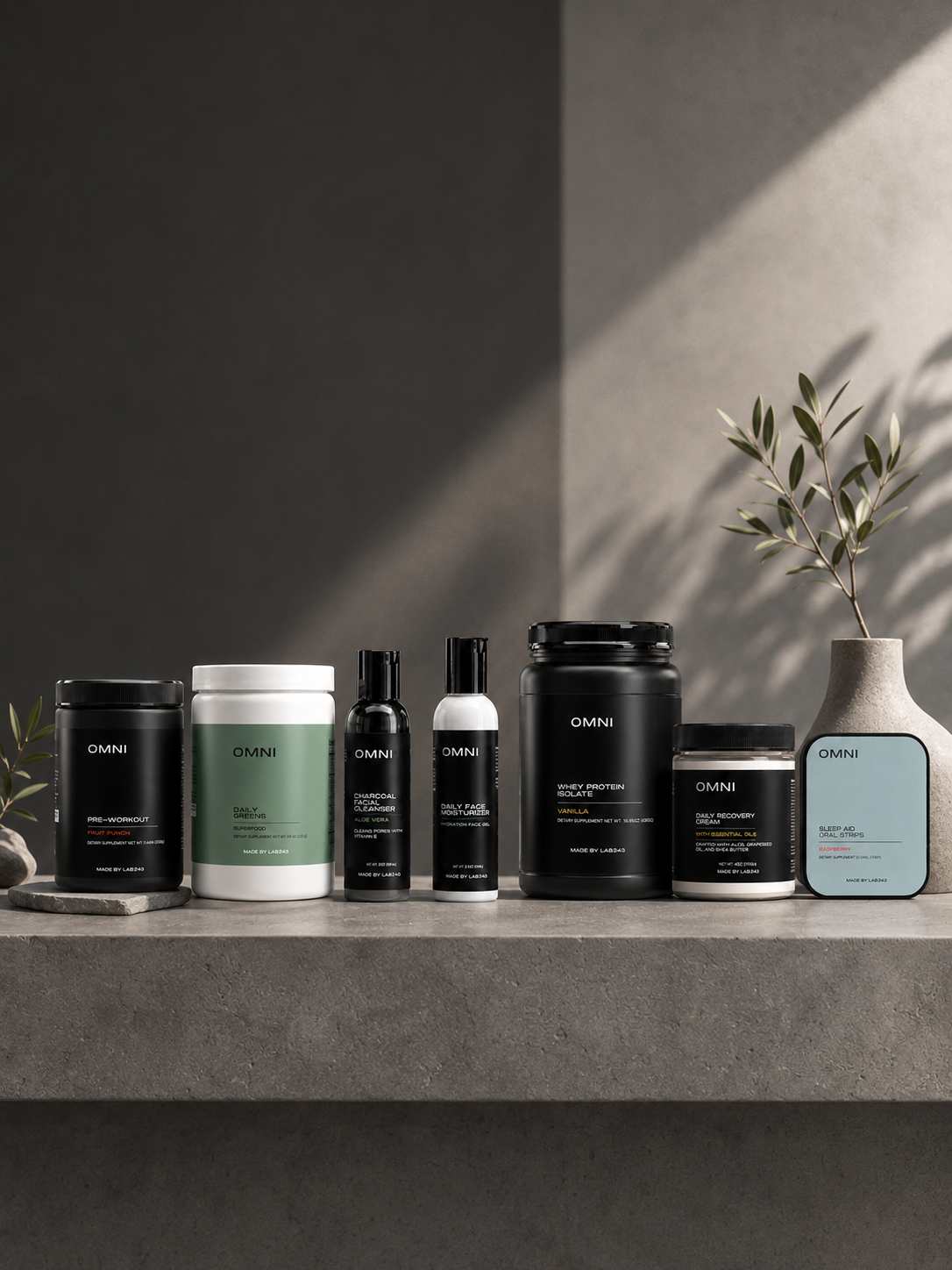 Morning to evening. Supplements and skin.
